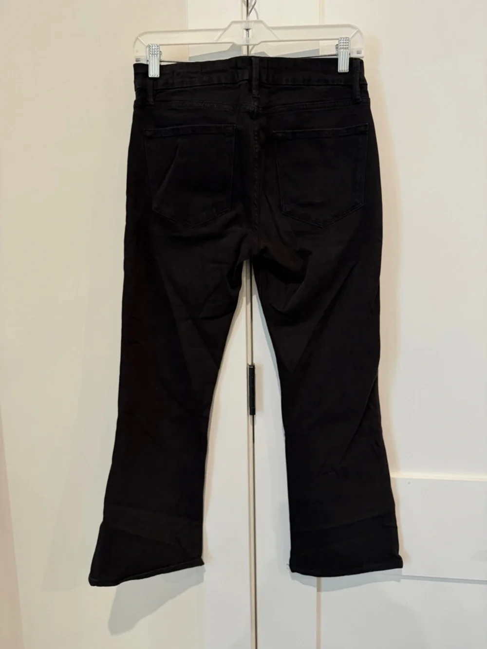 Frame Denim Black Le Crop Mini Boot in Size 27 EUC Day to Night Capsule Luxury - Picture 11 of 12